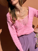 Maille Agathe - Fuchsia