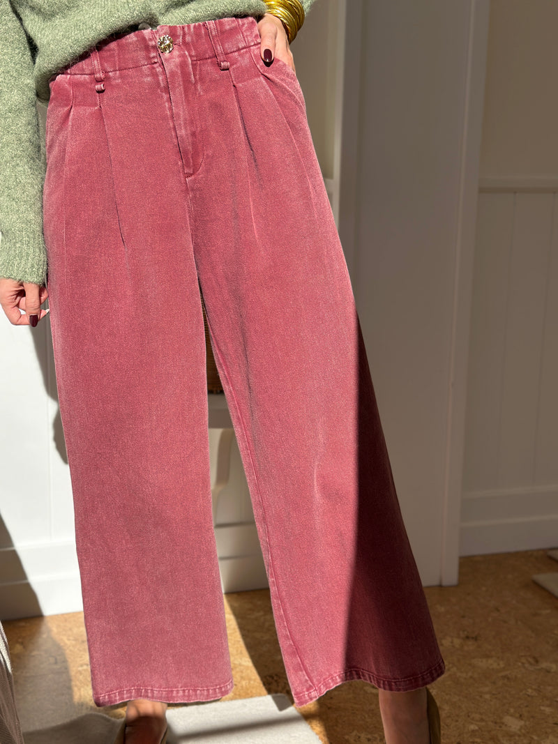 Livia jeans (burgundy)