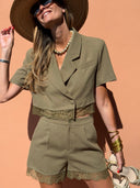 Masha Short Blazer - Khaki