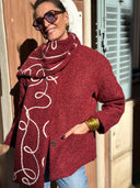 Manteau Adélaïse - Bordeaux