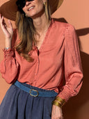 Chemisier Opaline - Terracotta