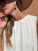 Alixia Earrings - White