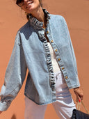 Abigaella Overshirt - Light Denim