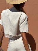 Masha Short Blazer - Ecru