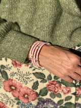 Bracelet Multirangs Rosa