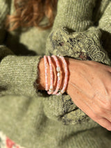 Bracelet Multirangs Rosa