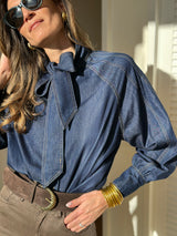 Blue Margot blouse