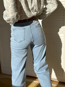 Jeans Scarlett - Bleu Délavé & Cœur Rouge