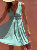 Robe Adélaide Courte - Vert D'Eau