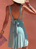 Robe Adélaide Courte - Vert D'Eau