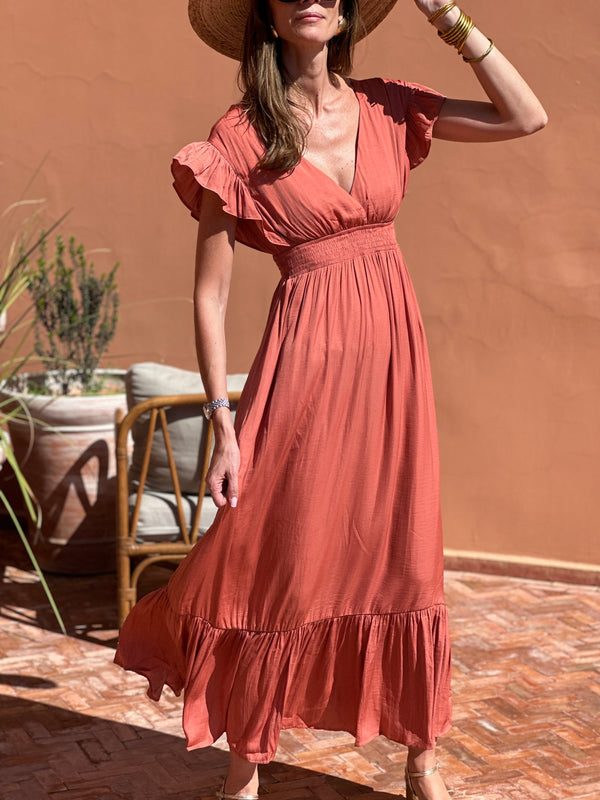 Appoline Dress - Terracotta