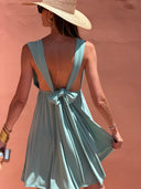Robe Adélaide Courte - Vert D'Eau