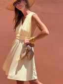 Robe Adélaide Courte - Jaune
