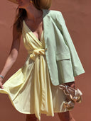 Robe Adélaide Courte - Jaune