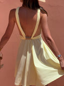 Robe Adélaide Courte - Jaune