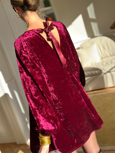 Isadora dress (burgundy)