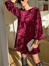 Isadora dress (burgundy)