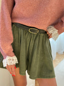 Amalia Shorts - Washed Khaki