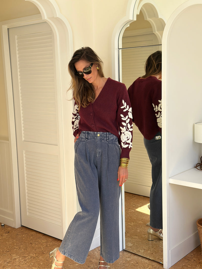 Cardigan leopoldine