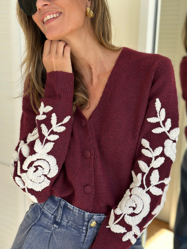 Cardigan leopoldine