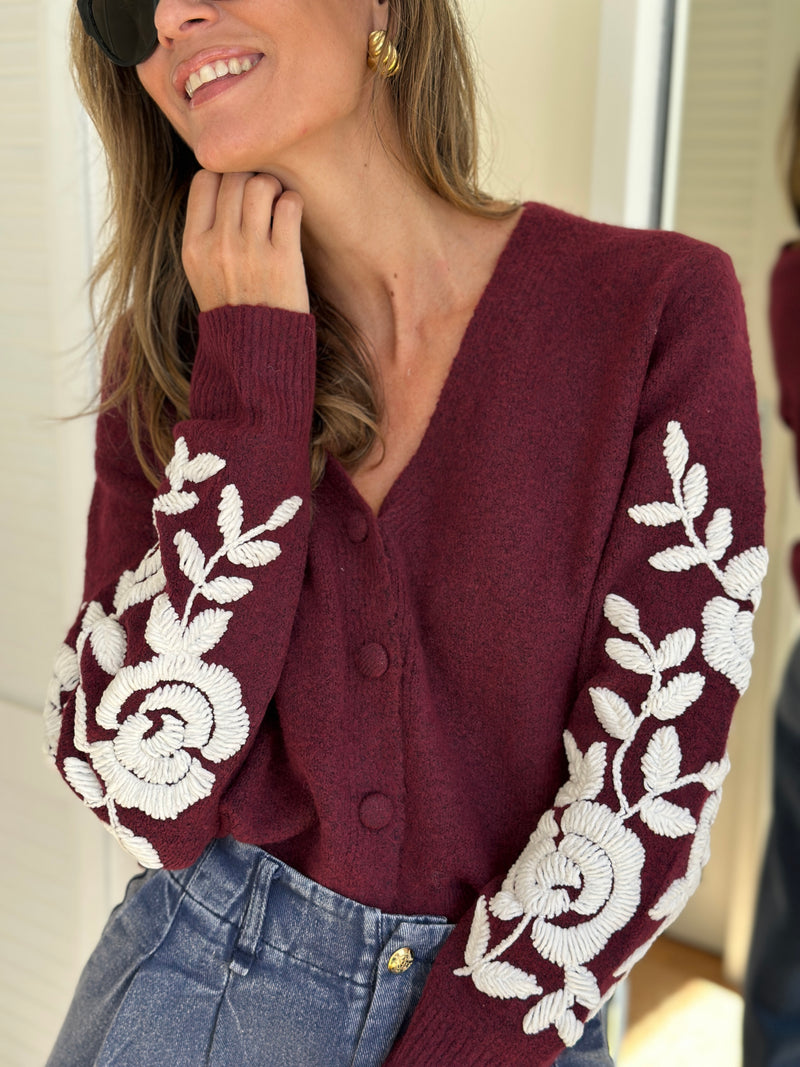 Cardigan leopoldine