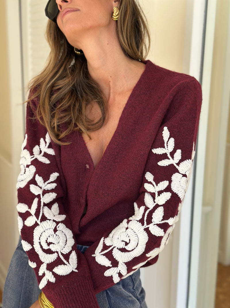 Cardigan leopoldine
