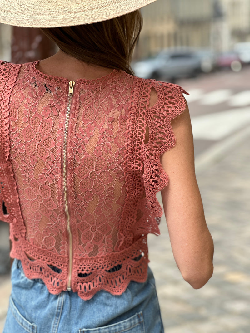 Marcelle Blouse - Terracotta