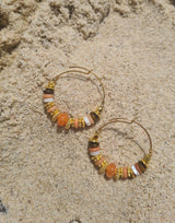 India Earrings - Orange