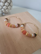 India Earrings - Orange