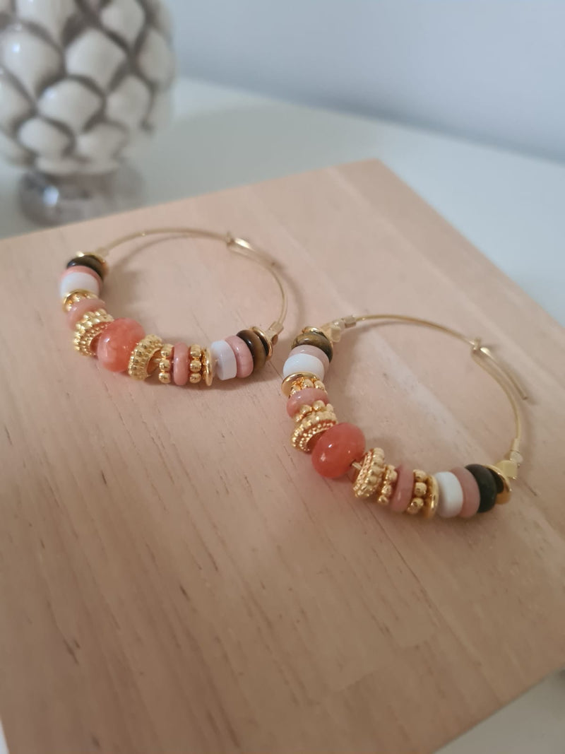 India Earrings - Orange