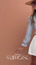 Chemise Blandine - Rayures Bleues