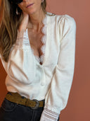 Cardigan Opaline - Blanc