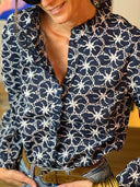 Ermine Blouse - Blue