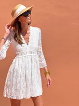 Marguerite Dress - White