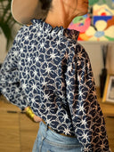Ermine Blouse - Blue